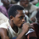 A man drinks a sachet of water during the breaking of the fast at the Al-Habibiyyah mosque on the first day of Ramadan, in Abuja, Nigeria last month.
